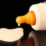 Baby bottle and milk