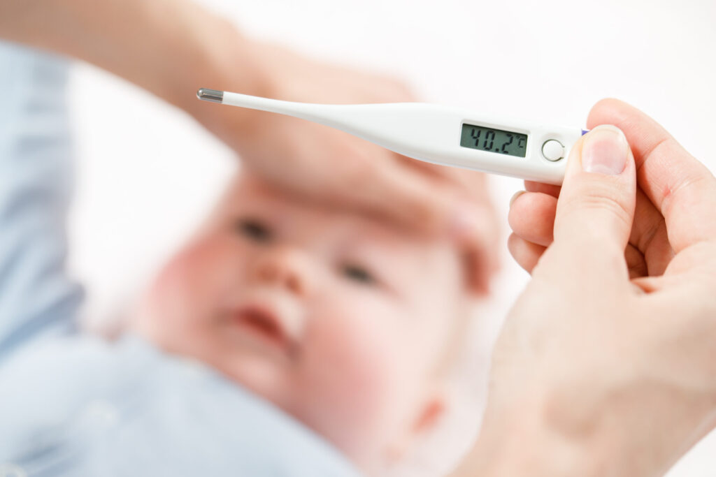 Baby & thermometer